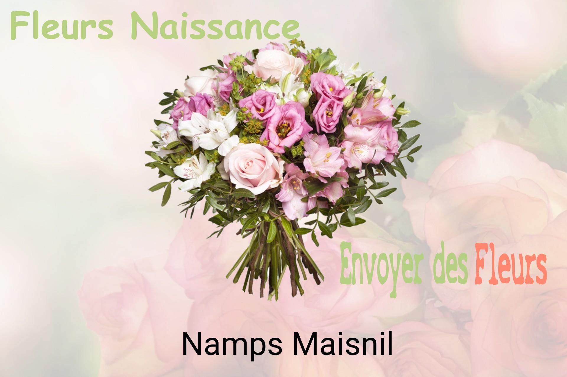Bouquet de fleurs de naissance livré à Namps-Maisnil